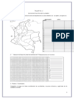 Mapa Departamentos Colombia