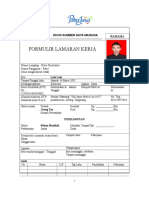 Formulir Lamaran Kerja