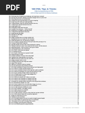 100 PML's Tips and Tricks