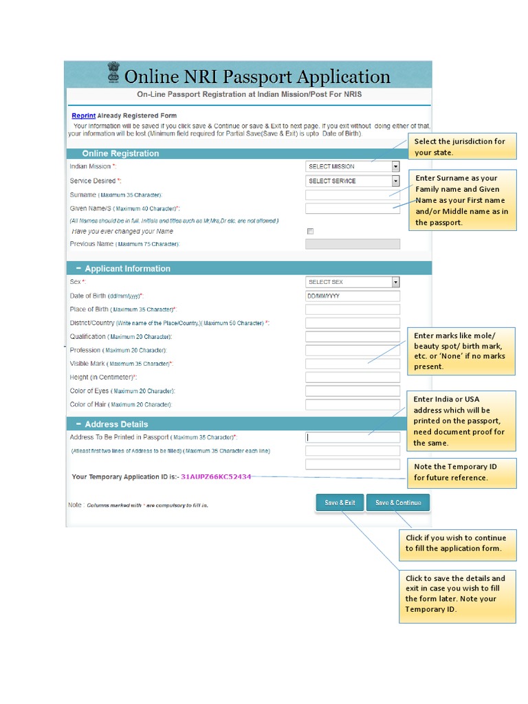 FilledSample Passport Application Form | Passport | Cheque