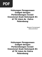 Download hubungan  penggunaan gadget dengan perkembanngan sosem anak usia dini by Mawarni Purnamasari SN336331983 doc pdf