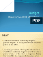 Budgetary Control, Objectives, Merits