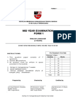 Cover Mid Year Exam Form 2