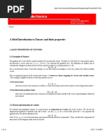 Continuum Mechanics - Tensors