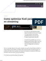 Como Optimizar Kodi para Vídeos en Streaming