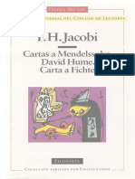 Jacobi, F H - Cartas A Mendelssohn. David Hume. Carta A Fichte.pdf