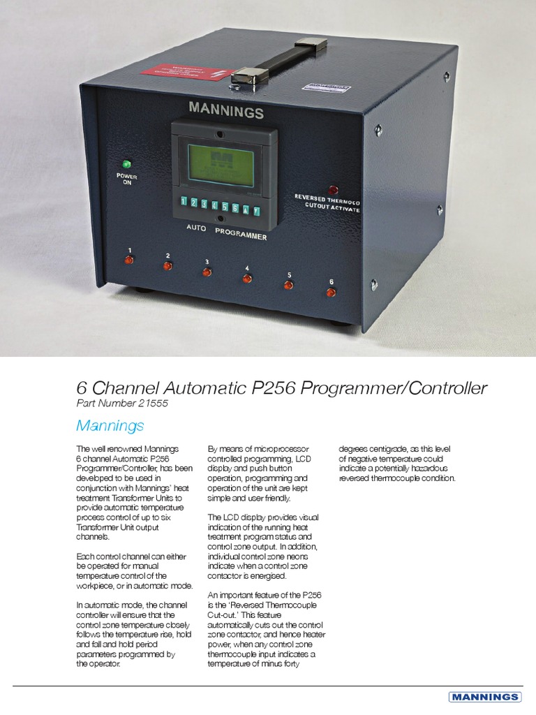 6 Channel Automatic Programmer or Controller | PDF | Thermocouple ...
