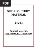 1062 X Maths Support Material Key Points HOTS and VBQ 2014 15