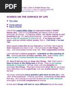 Science - Stuck on the Surface of Life