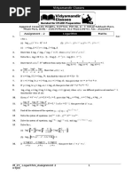 Assignment - 2 Maths: Vidyamandir Classes