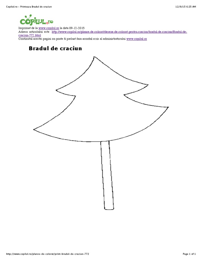 Copilul Ro Printeaza Bradul 1de Craciun