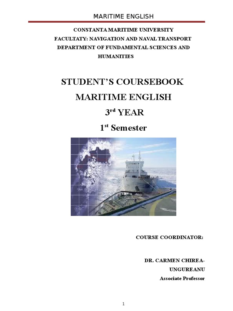Maritime English Course for Seafarers | PDF | Cloud | Anchor