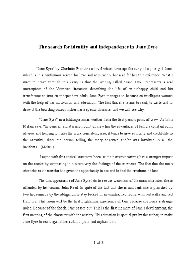 Jane Eyre Comentariu Jane Eyre English Language Literature