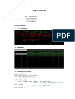 VHDL LAB 10 FSM Code Solution and Test Bench