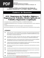 Prova de Segurança do Trabalho