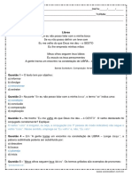 Atividade de Portugues Conjugaçao 8º Ano Respostas