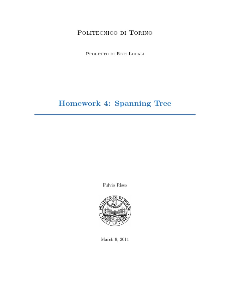 4 - Spanning Tree PDF | PDF | Network Switch | Physical Layer Protocols