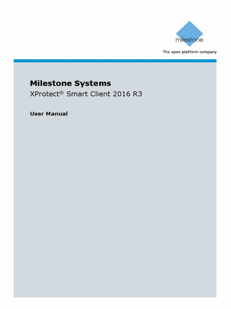 Milestone XProtect Smart Client PDF Authentication Login