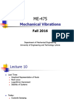 Mechanical Vibrations: Fall 2016