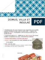 Domus, Villa, Insulae