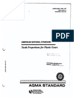AGMA - ANSI 1006-A97 Tooth Proportions For Pastic Gears PDF