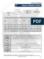 Screw, Thread Forming Plastics, Metric, Torx