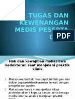 Tugas Dan Kewenangan Medis Peserta Didik