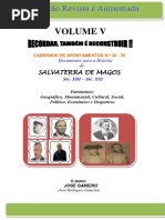CADERNOS DE APONTAMENTOS N.º 30 - 35 (VOLUME V)