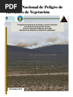 Informe Nacional de Peligro de Incendios de Vegetacion