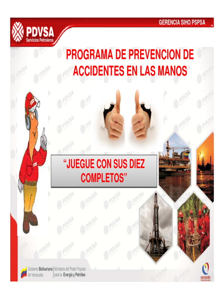 Programa de Prevencion de Accidentes de Manos Guante