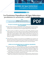 Los Ecosistemas Dependientes Del Agua Subterránea