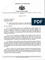 Judicial Conduct Board LETTER Re COMPLAINT No. 2016-788 For JUDGE ASHWORTH and 2016-789 For JUDGE REINAKER Dated January 10, 2017