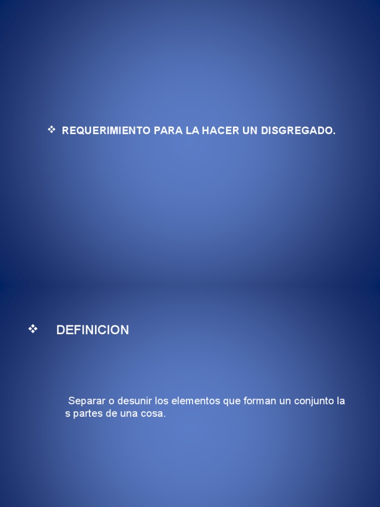 Proceso de Disgregado y Control Financiero | PDF | Métodos y materiales ...