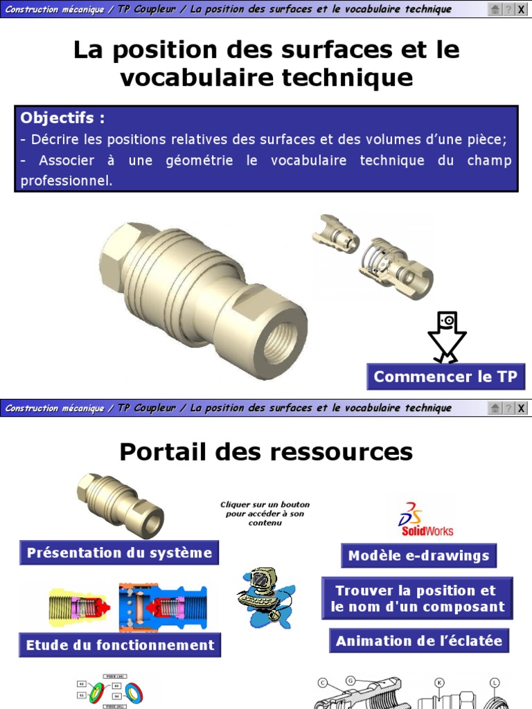 Vocabulaire Technique Pdf Usinage Vis De Fixation
