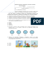 Prueba de Diagnostico Tercero Basico Historia