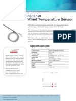 RSPT 100 Wired Temperature Sensor Datasheet en A