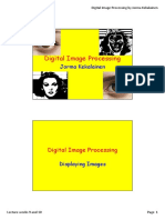 Digital Image Processing - Lecture Weeks 9 and 10
