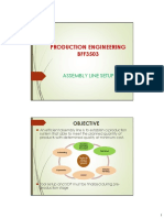 Production Engineering BFF3503: Assembly Line Setup