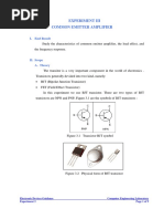 (Experiment 3) BJT - Common Emiter Amplifier PDF