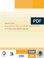 Reporte Encuesta Nacional Desercion 2012 Ems