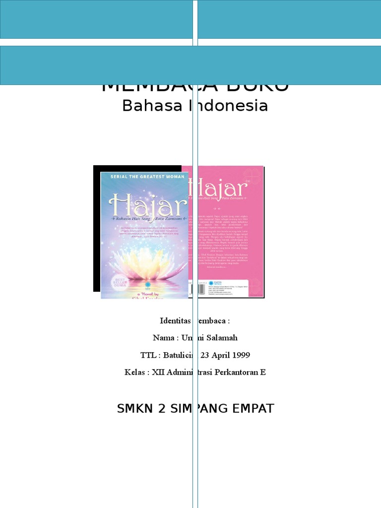 Laporan Kegiatan Membaca Buku (B.indo)