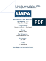 Trabajo Final Medio Ambiente y Sociedad (UAPA) 10-08-2016