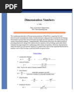 Dimensionless Numbers