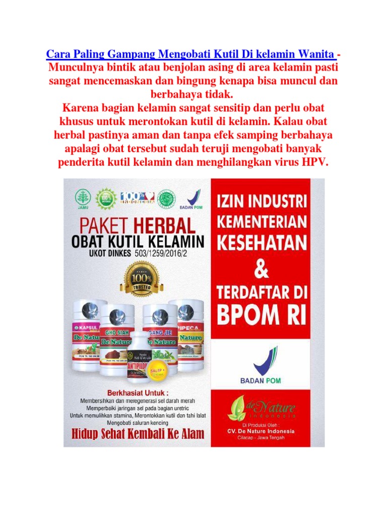 Kutil  Kelamin Bisa Diobati Sendiri Dengan Obat Ini  Kutil  Kelamin Bisa Diobati Sendiri Dengan Obat Ini