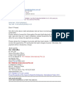 WKW Ref.: 576/15/30646/C Your Ref.: PLISLA/NLYD/0600/14-15: To: Peirce Leslie Surveyors, Kochi