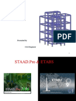 Modelling Building Frame With Staadpro N Etabs by Civil Engineer