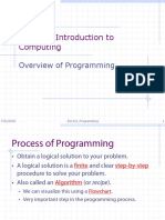 ESC101: Introduction To Computing: Overview of Programming