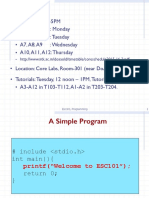 Lab Schedule: 2-5PM A4, A5, A6: Monday A1, A2, A3: Tuesday A7, A8, A9: Wednesday A10, A11, A12: Thursday