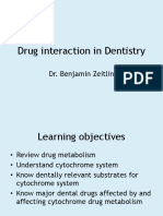 Drug Interaction in Dentistry: Dr. Benjamin Zeitlin