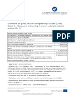 Guideline on Good Pharmacovigilance Practices (GVP) Module VI – Management and Reporting of Adverse Reactions to Medicinal Products (Rev 1)